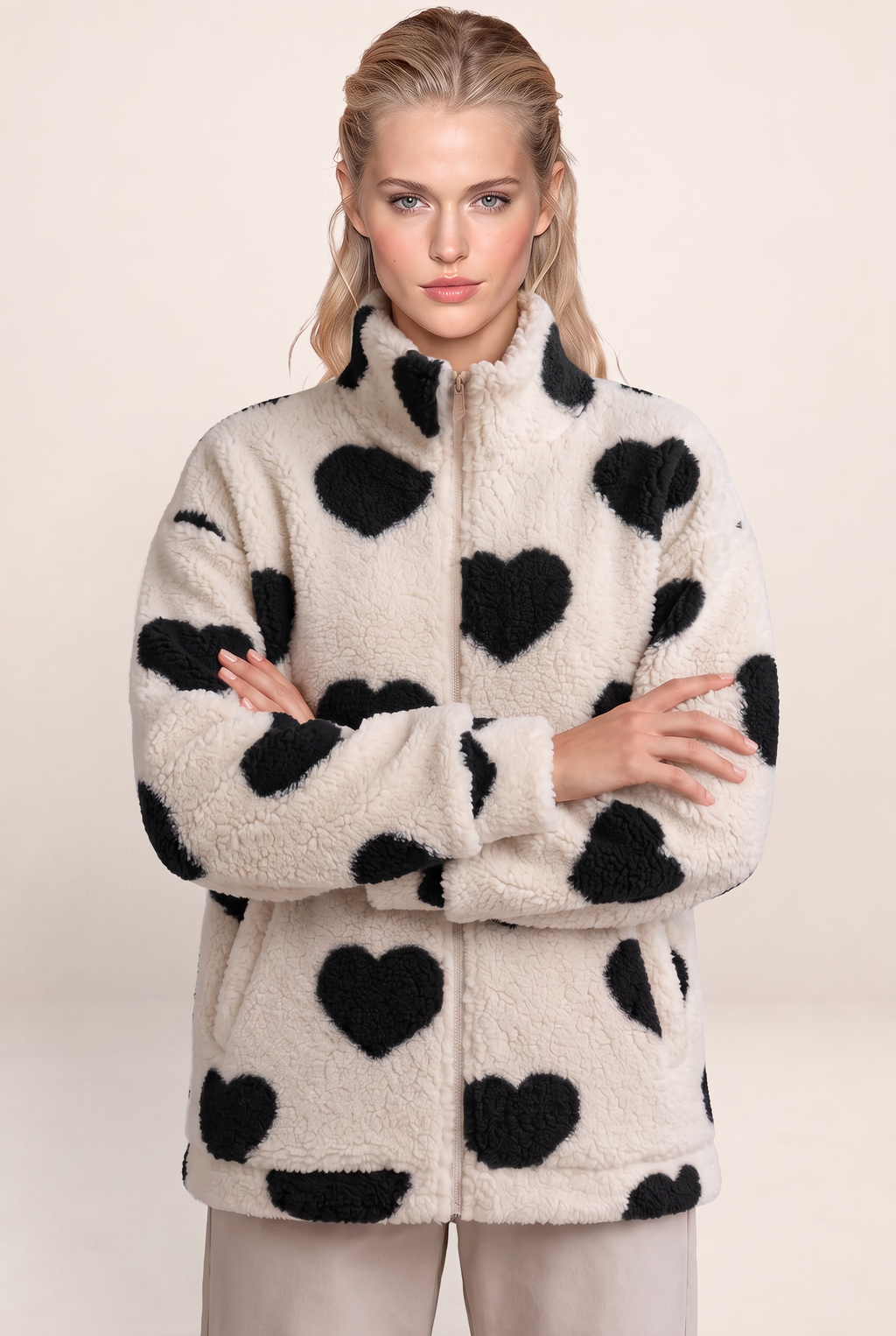Veste Polaire Coeur Femme Nadia