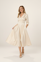 Robe Portefeuille Évasée Femme Zoë