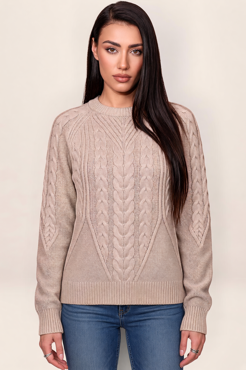 Pull Torsadé Col Rond Femme Coline