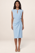 Robe Fourreau Drapée Femme Rébecca