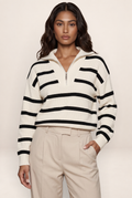 Pull Camionneur Rayé Femme Héléna