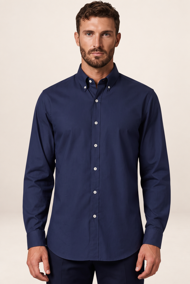 Chemise Oxford Col Boutonné Homme François