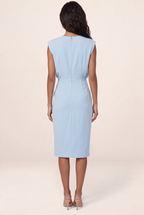 Robe Fourreau Drapée Femme Rébecca