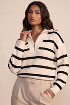 Pull Camionneur Rayé Femme Héléna
