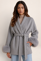 Manteau Portefeuille Ceinturé Femme Ornella