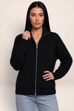 Gilet Zippé Col Montant Femme Karen