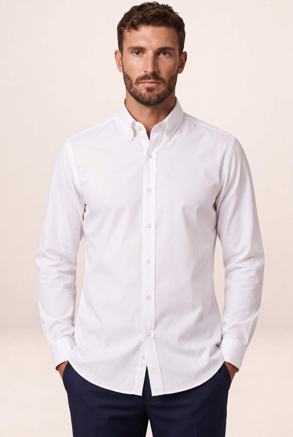 Chemise Oxford Col Boutonné Homme François