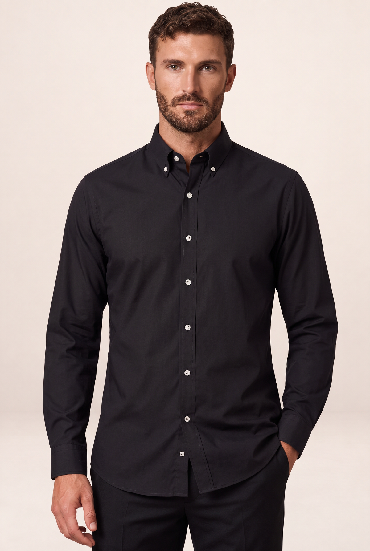 Chemise Oxford Col Boutonné Homme François