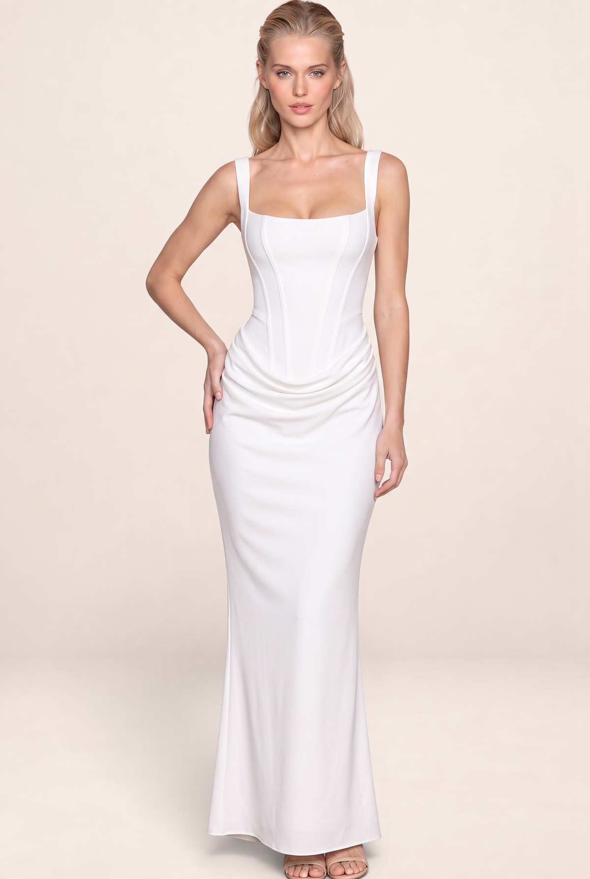 Robe Corset Longue Moulante Femme Lilou