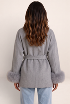Manteau Portefeuille Ceinturé Femme Ornella