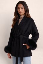 Manteau Portefeuille Ceinturé Femme Ornella