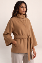 Veste Cape Ceinturée Femme Régine