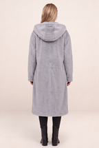 Manteau Moumoute Long à Capuche Femme Dorothée