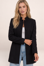 Manteau Court Col Mao Femme Félicie