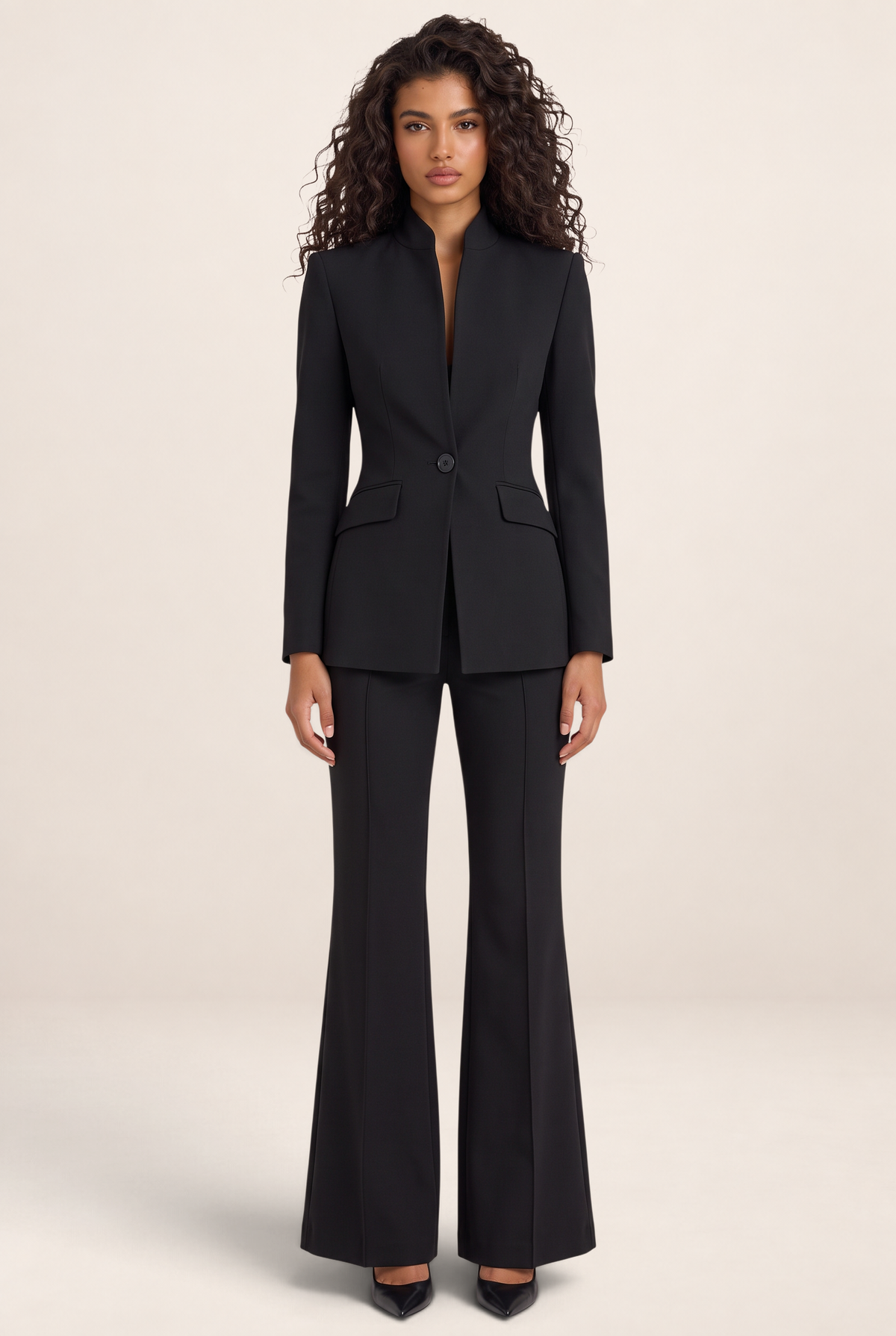 Tailleur Pantalon Flare Femme Cassandre