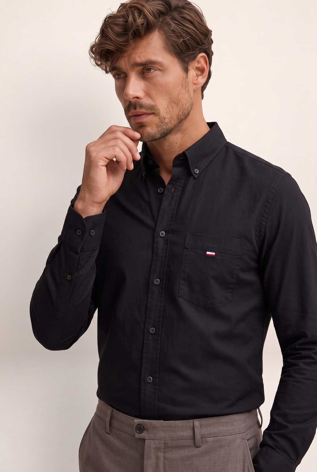 Chemise Oxford 100 % Coton Homme Grégoire