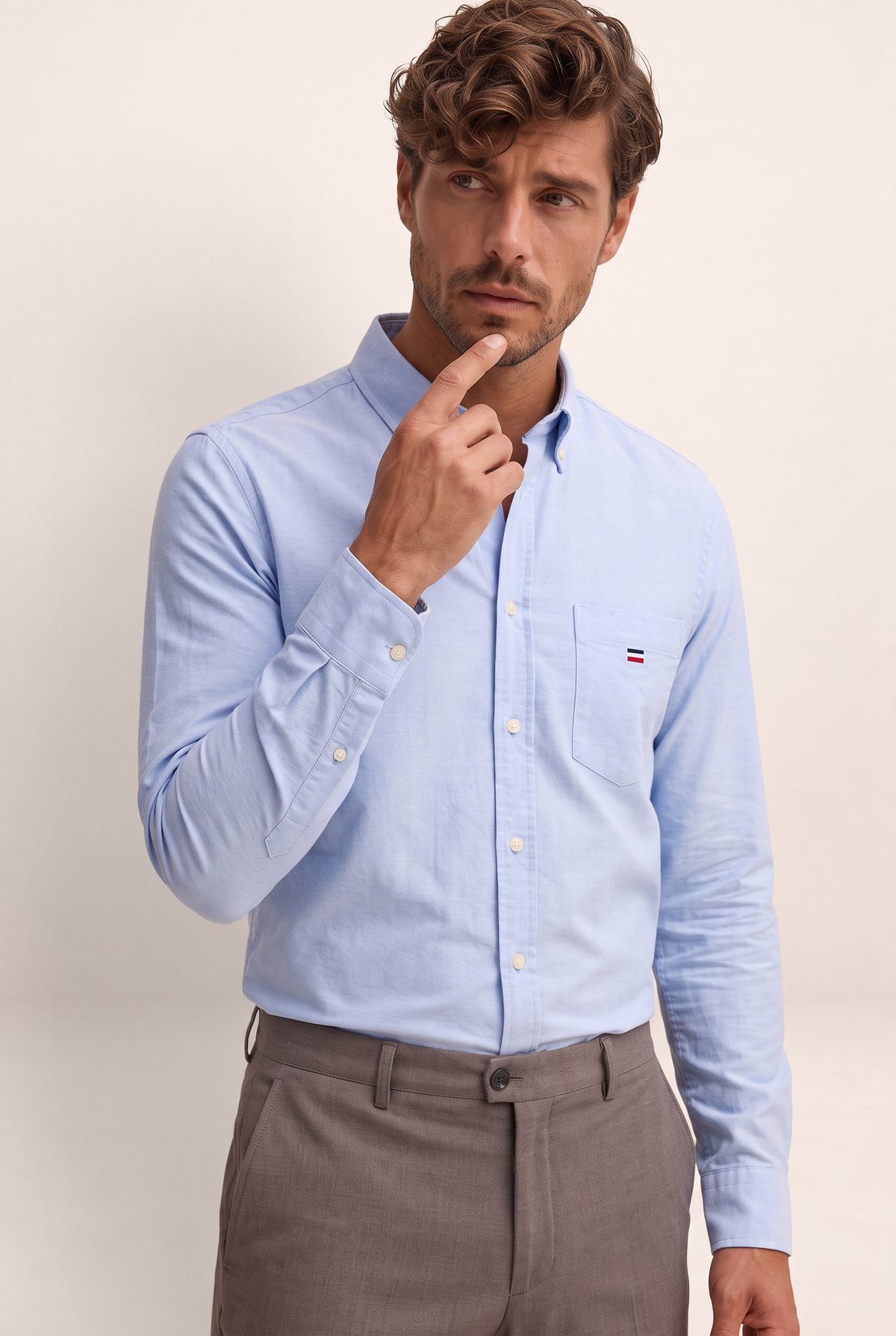 Chemise Oxford 100 % Coton Homme Grégoire
