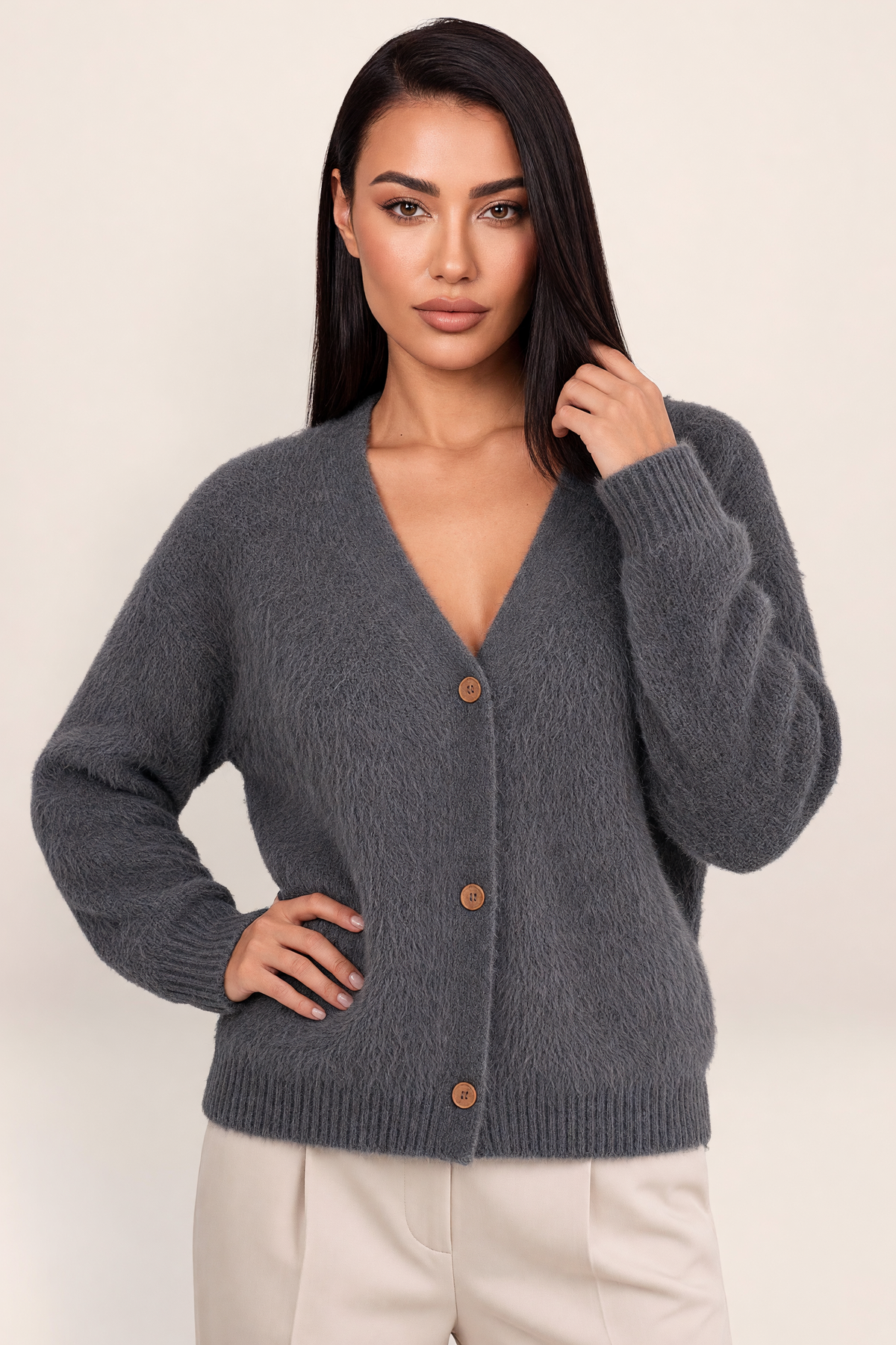 Cardigan Col V Doux Femme Suzanne