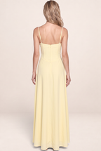Robe Longue Corset à Bretelles Femme Aurore