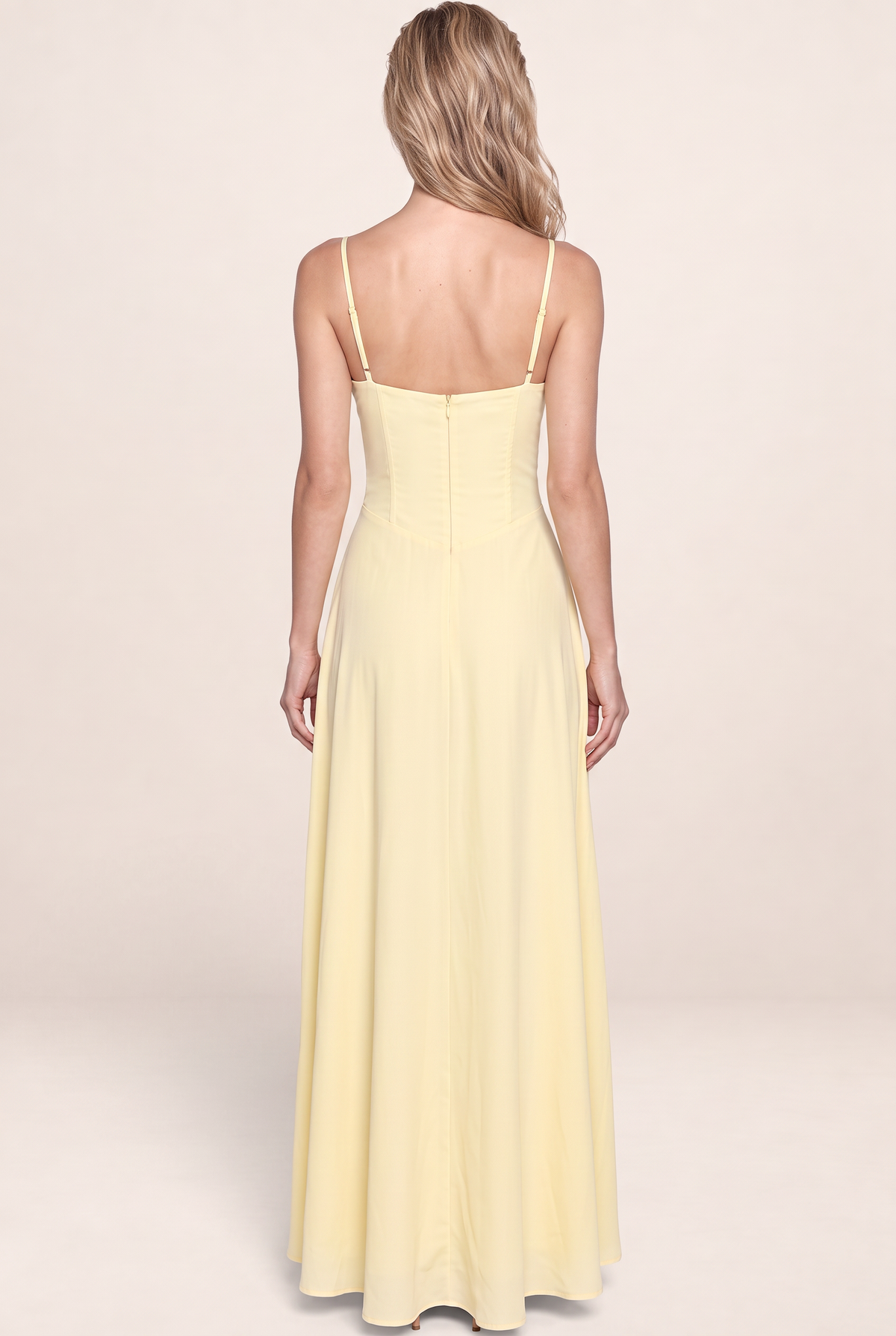 Robe Longue Corset à Bretelles Femme Aurore