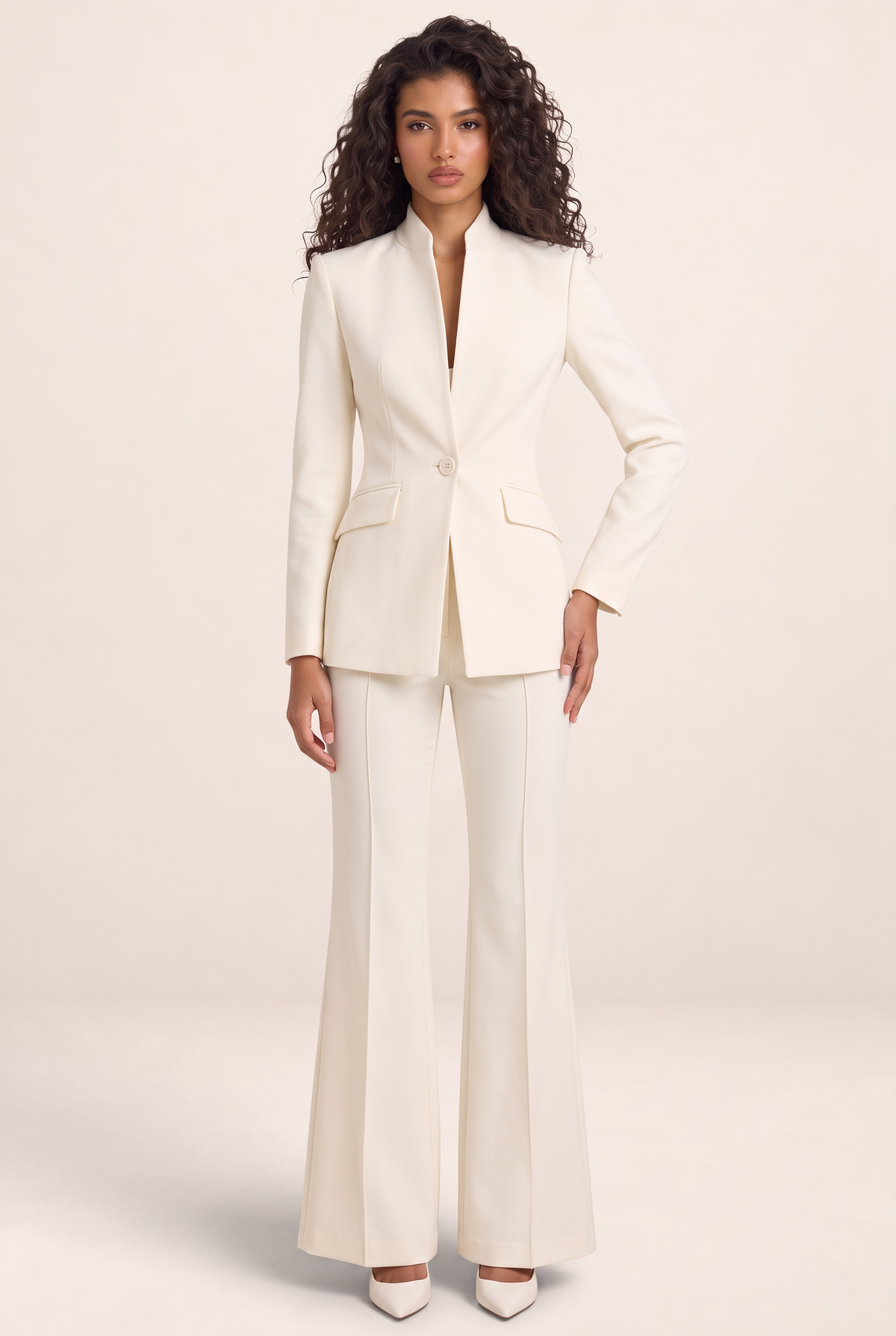 Tailleur Pantalon Flare Femme Cassandre