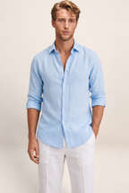 Chemise Aspect Lin Homme Vincent