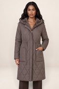 Manteau Matelassé à Capuche Femme Coralie