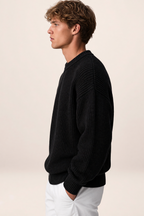Pull Grosse Maille Col Rond Homme Bruno