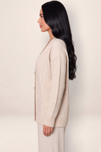 Gilet Torsadé Col V Femme Raphaëlle