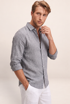 Chemise Aspect Lin Homme Vincent