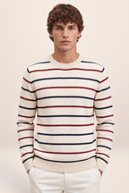 Pull Marinière Rayé Col Rond Homme Yann