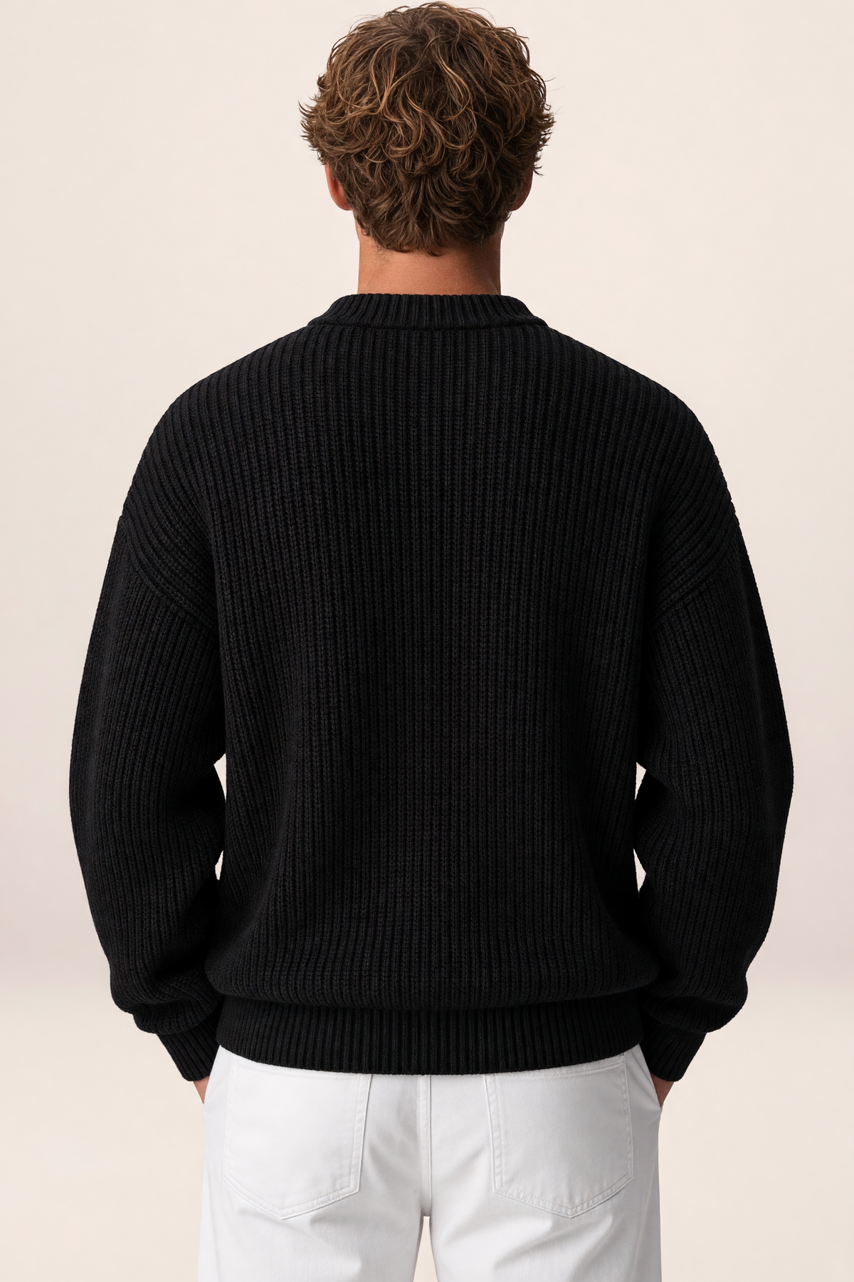 Pull Grosse Maille Col Rond Homme Bruno