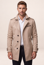Trench Court Ceinturé Homme Gilles