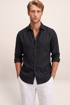 Chemise Aspect Lin Homme Vincent