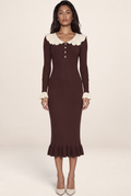 Robe en Maille Col Claudine Femme Ombeline