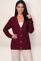 Gilet Torsadé Col V Femme Raphaëlle