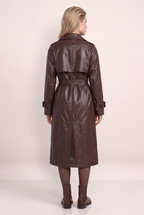 Trench Simili Cuir Long Femme Paloma