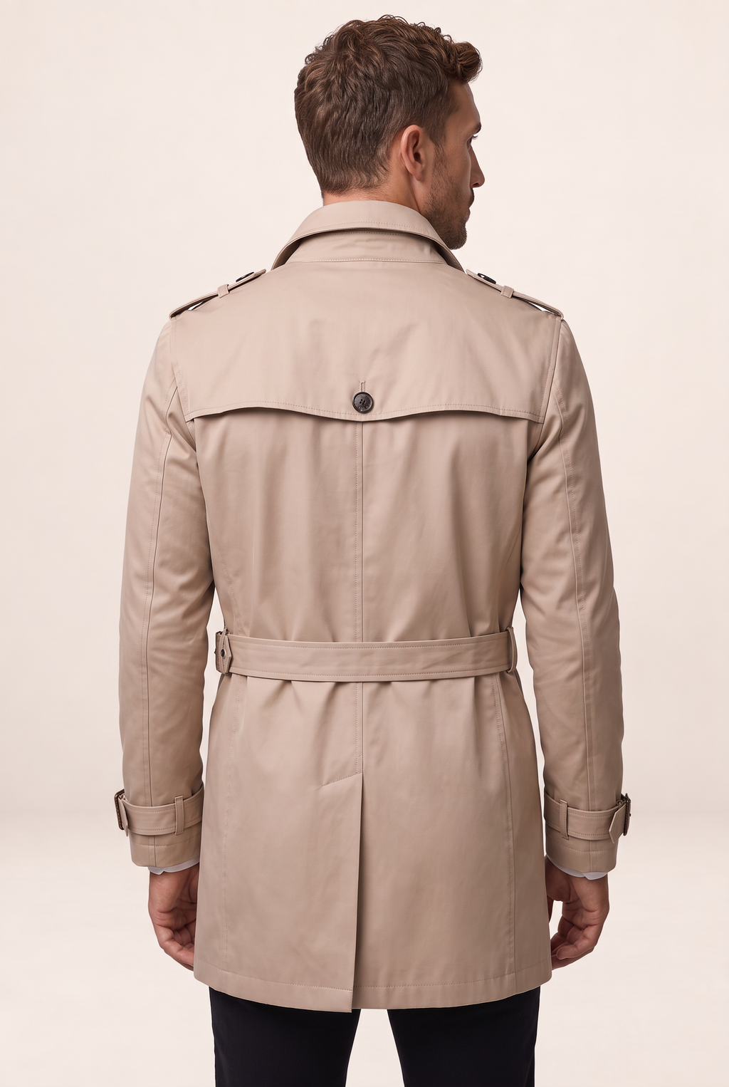 Trench Court Ceinturé Homme Gilles