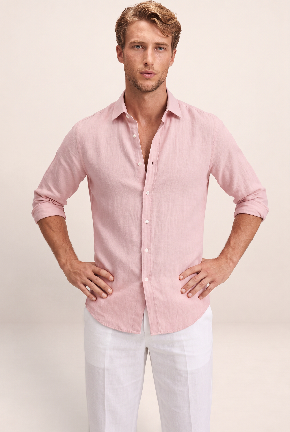 Chemise Aspect Lin Homme Vincent