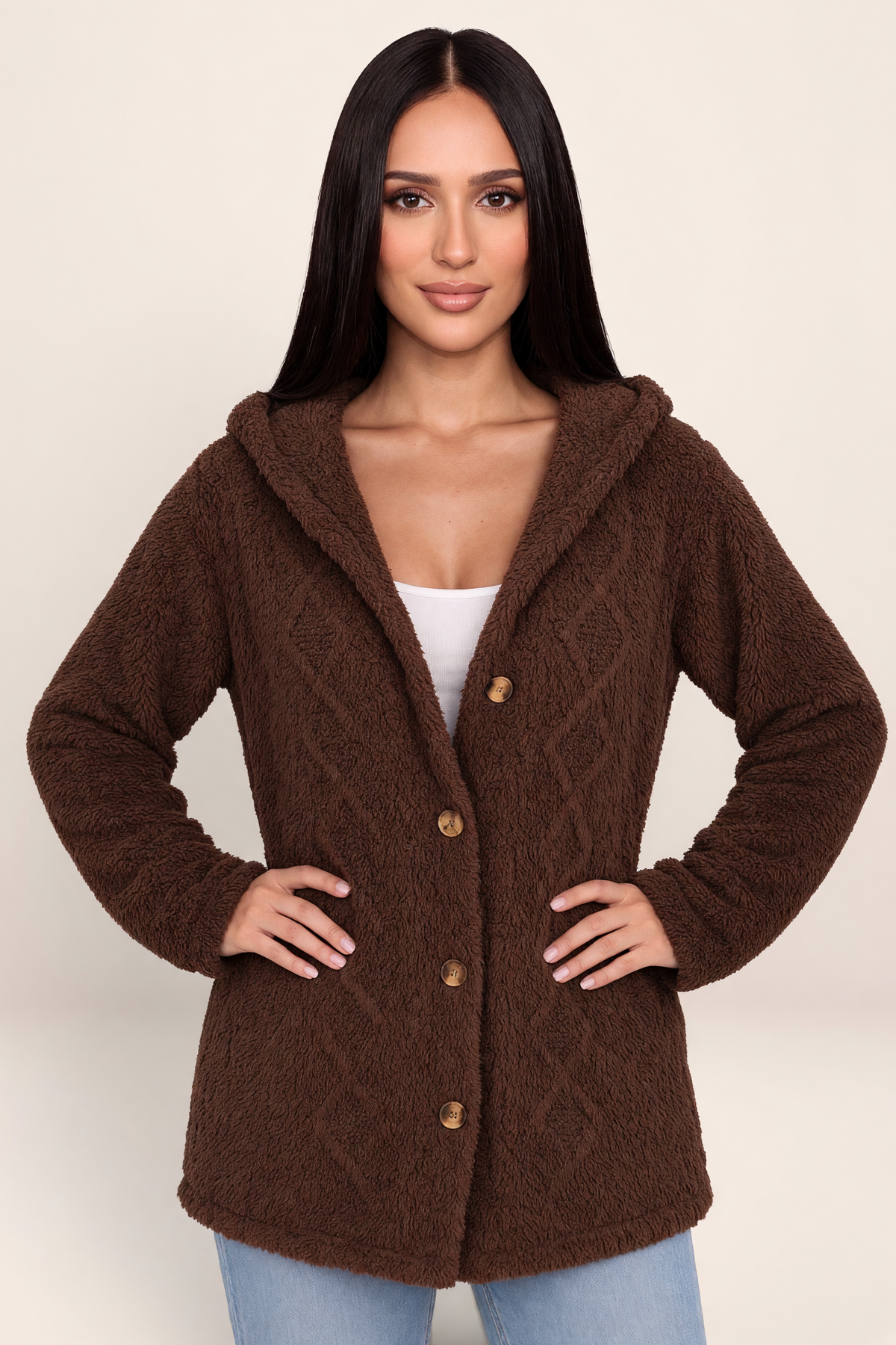 Cardigan à Capuche Femme Pénélope