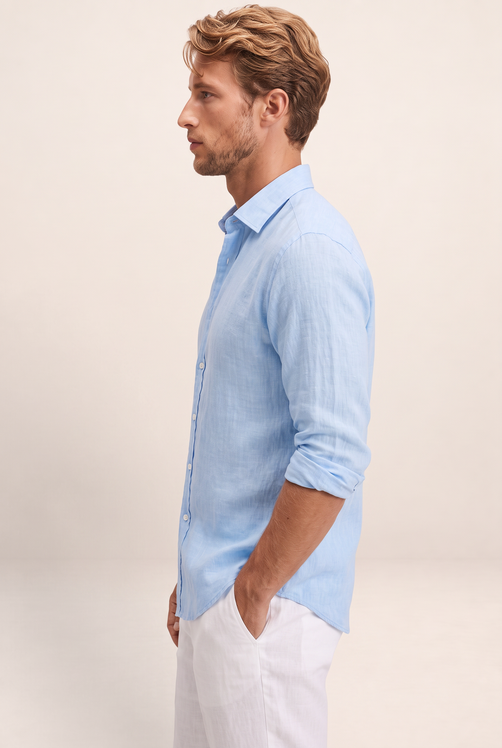 Chemise Aspect Lin Homme Vincent