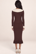 Robe en Maille Col Claudine Femme Ombeline