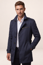 Trench Court Ceinturé Homme Gilles