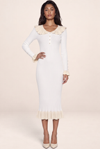 Robe en Maille Col Claudine Femme Ombeline