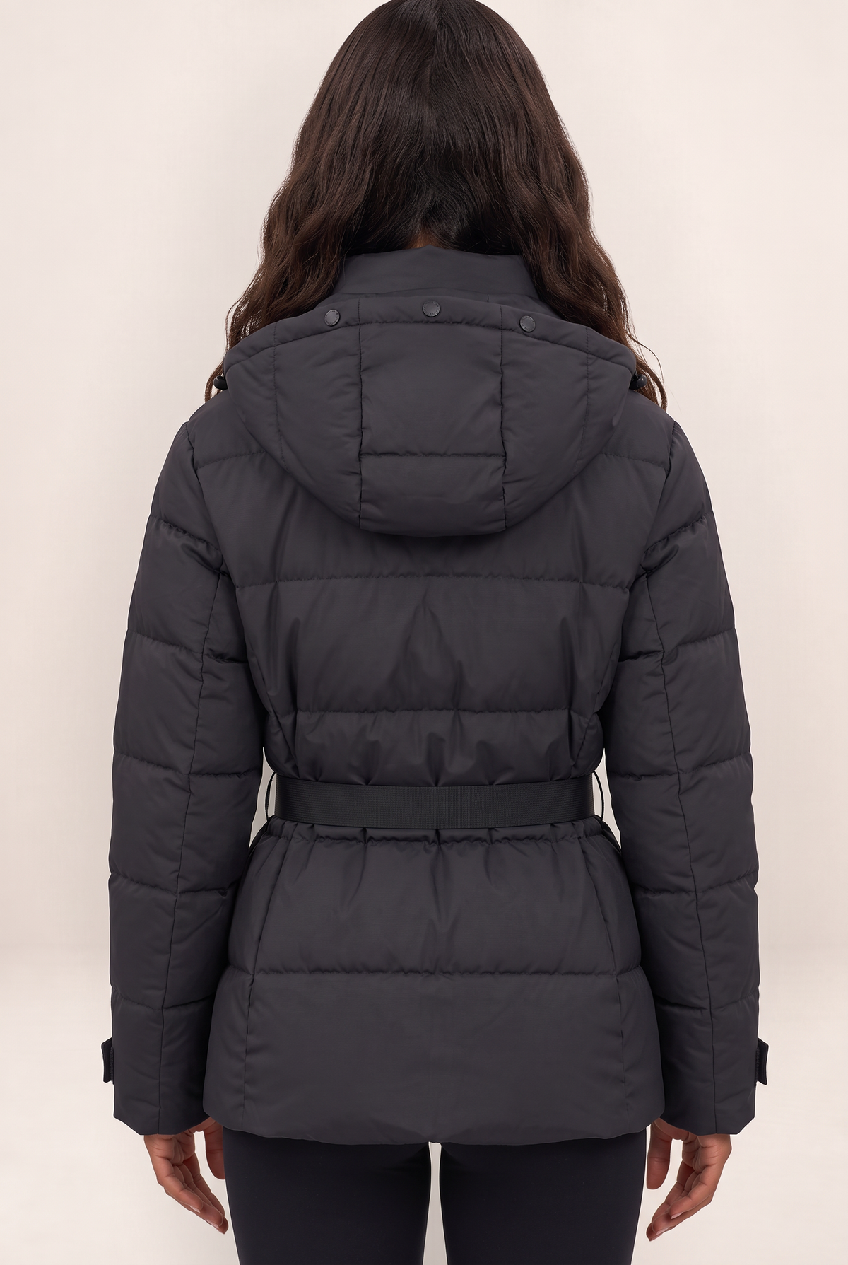 Doudoune Ceinturée à Capuche Femme Clotilde