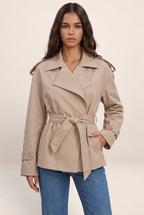 Trench Court Ceinturé Femme Esther