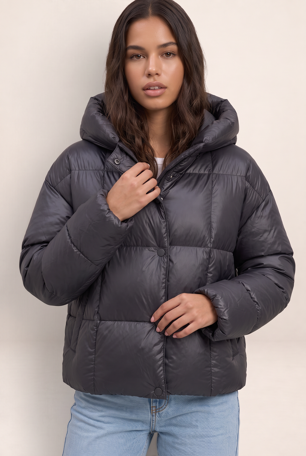 Doudoune Oversize à Capuche Femme Ida