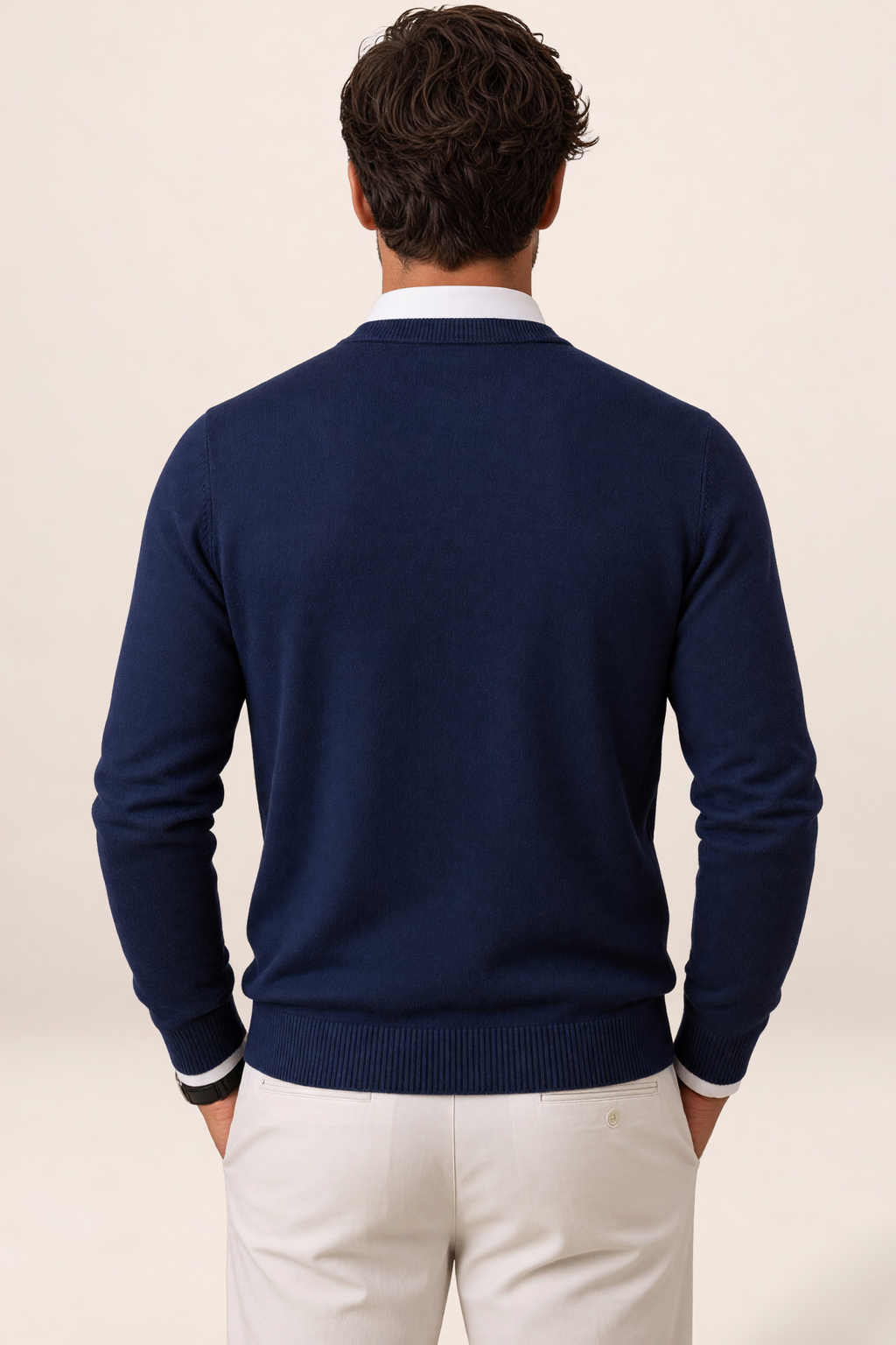 Pull Col V en Maille Fine Homme Julien