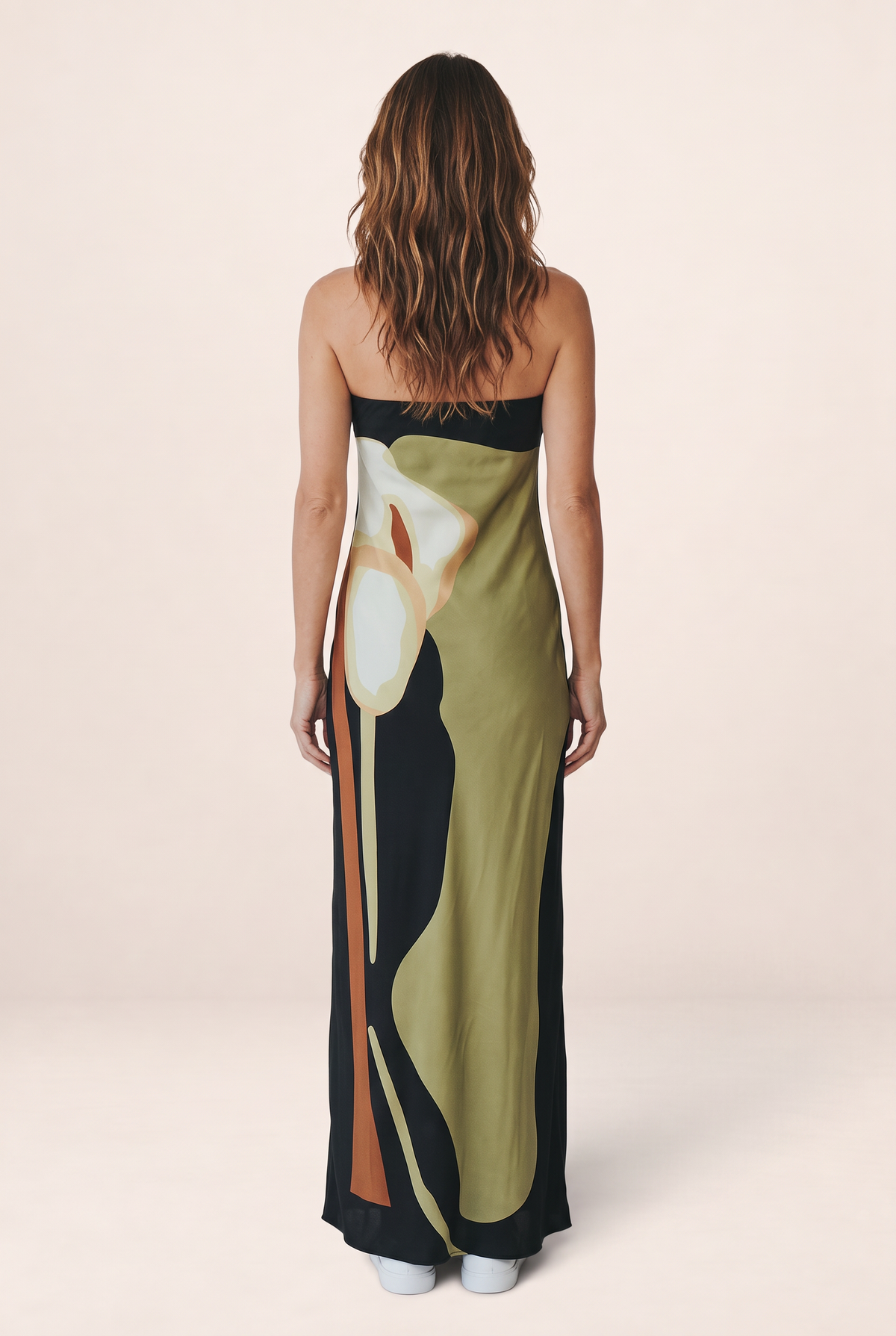 Robe Bustier Longue Imprimée Femme Kelly