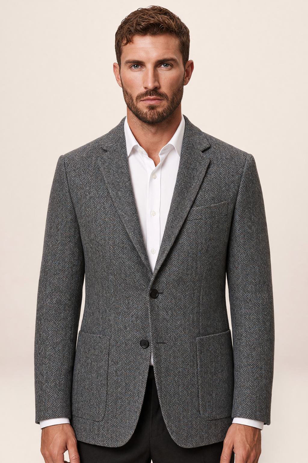 Blazer Chiné Effet Laine Homme Basile